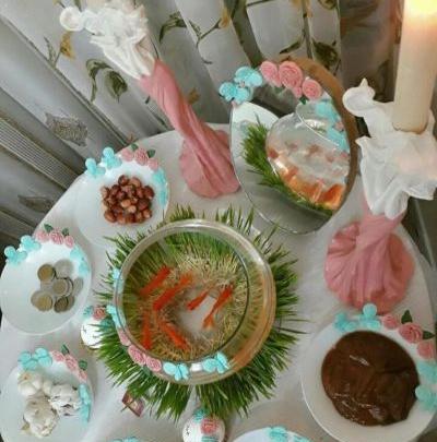 عکس ایده تزیین ظرف هفت سین