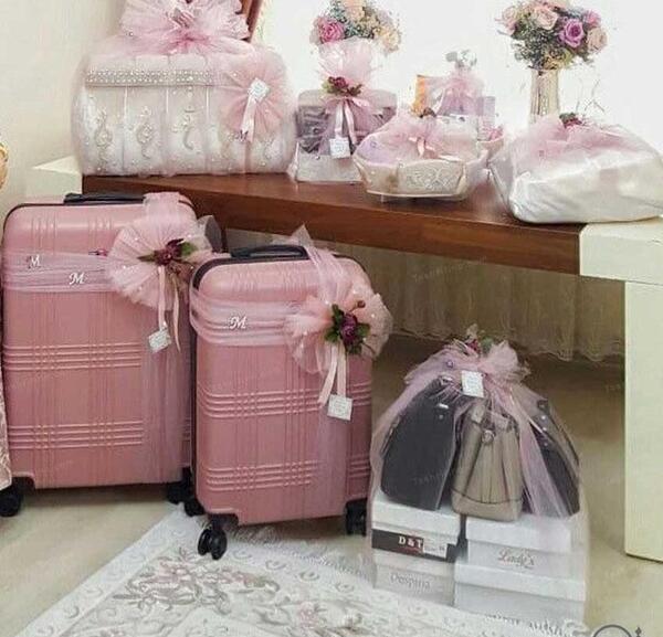 عکس ایده برای چمدان عروس