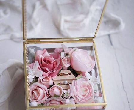 عکس ایده برای جای حلقه عروس و داماد