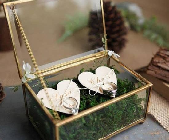 عکس ایده برای جای حلقه عروس و داماد