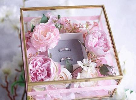 عکس ایده برای جای حلقه عروس و داماد