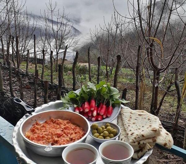 عکس ایده غذا در طبیعت