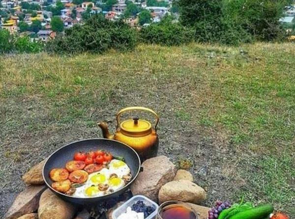 عکس ایده غذا در طبیعت