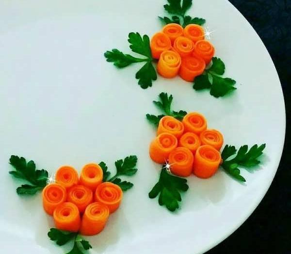 عکس ایده دورچین غذا