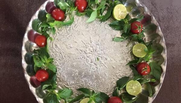 عکس ایده دورچین غذا