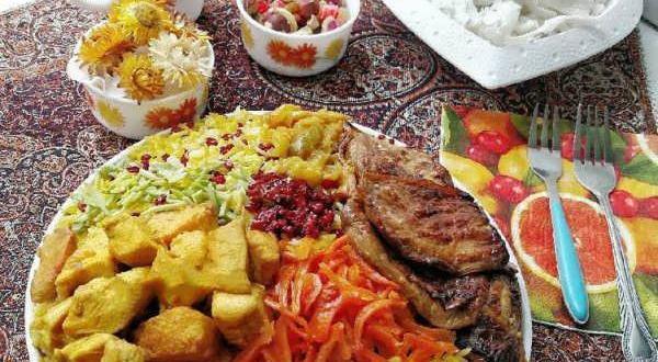 عکس ایده دورچین غذا
