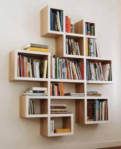 عکس ایده هایی برای قفسه کتاب