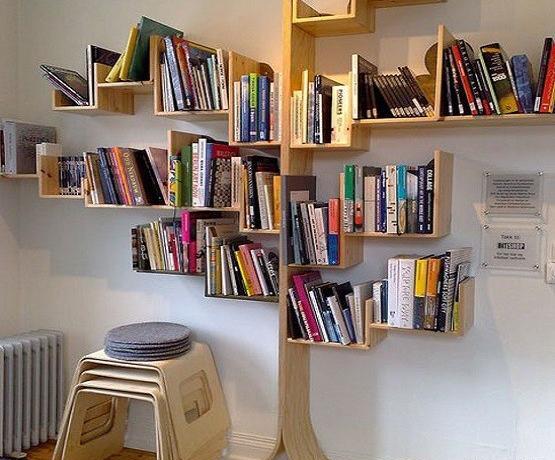 عکس ایده هایی برای قفسه کتاب