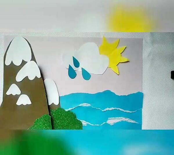 عکس ایده کاردستی چرخه آب