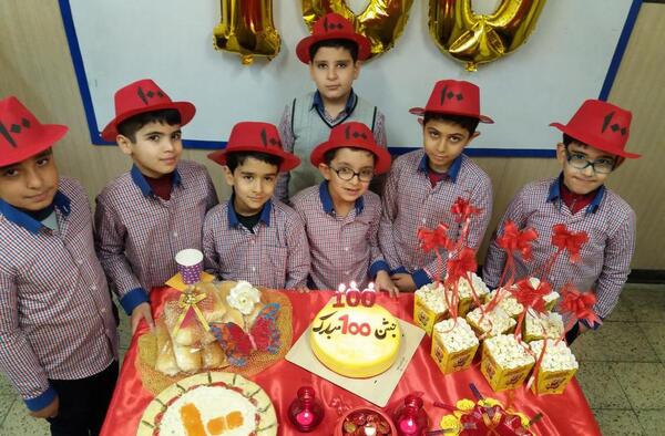 عکس ایده کاردستی عدد ۱۰۰