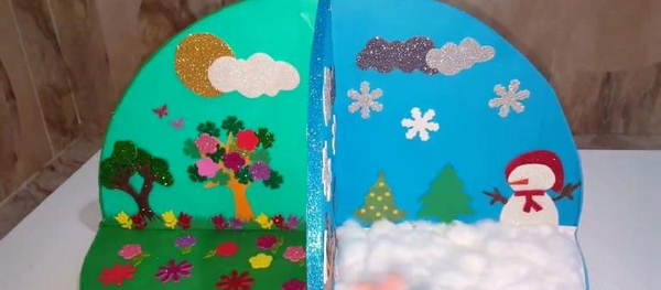 عکس ایده برای کاردستی فصل ها