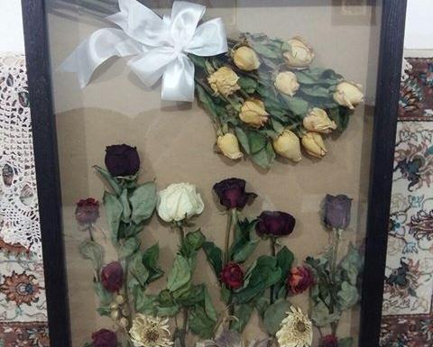 عکس ایده تزیین گل رز خشک شده