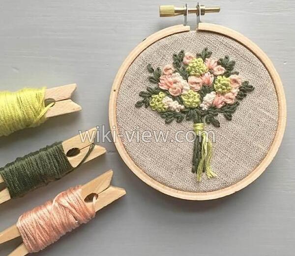 عکس ایده گلدوزی با دست