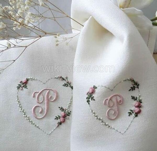 عکس ایده گلدوزی برگ