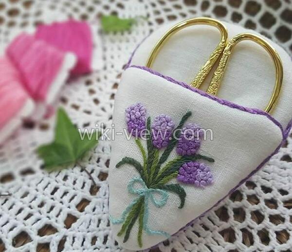عکس ایده گلدوزی برگ