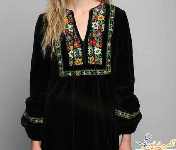 عکس ایده گلدوزی روی لباس