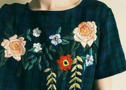 عکس ایده گلدوزی روی لباس