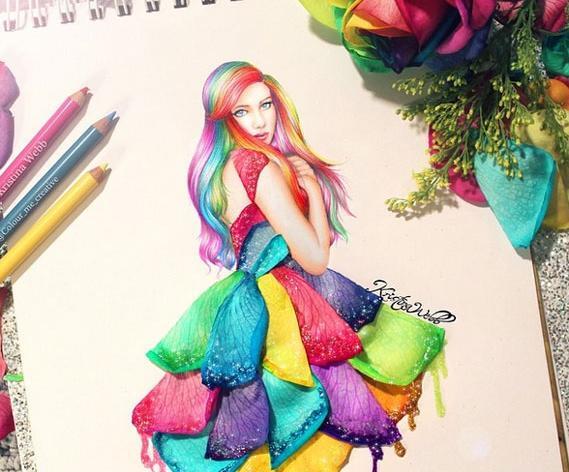 عکس ایده برای طراحی لباس دخترانه