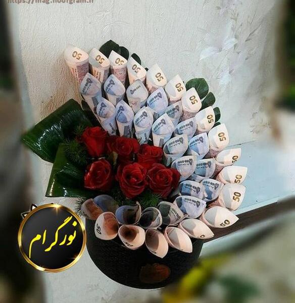 عکس ایده کادو تولد با پول
