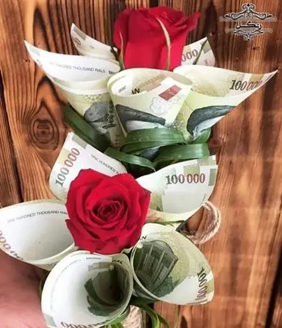 عکس ایده کادو تولد با پول