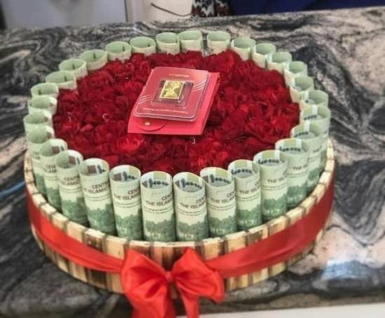 عکس ایده کادو تولد با پول