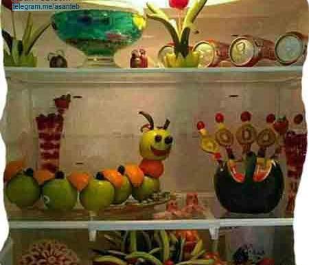 عکس ایده تزیین یخچال عروس
