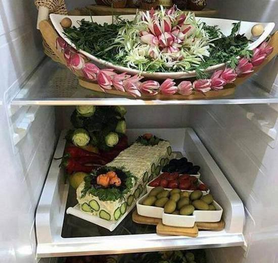 عکس ایده تزیین یخچال عروس