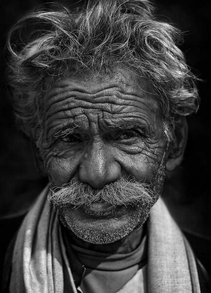 عکس چهره پیر برای طراحی
