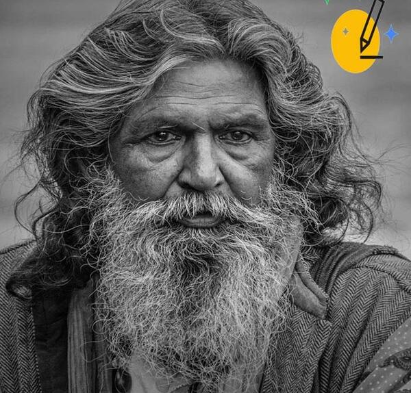عکس چهره پیر برای طراحی