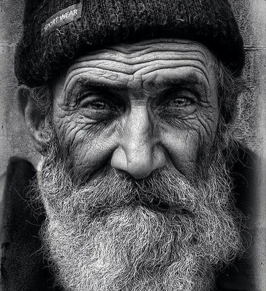 عکس چهره پیر برای طراحی