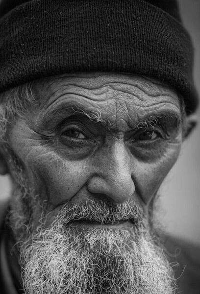 عکس چهره پیر برای طراحی