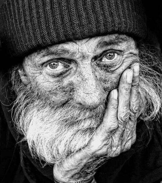عکس چهره پیر برای طراحی