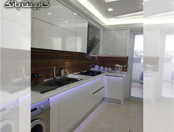 عکس صفحه کابینت سفید شنی