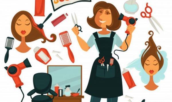 عکس کارتونی دختر در حال آرایش