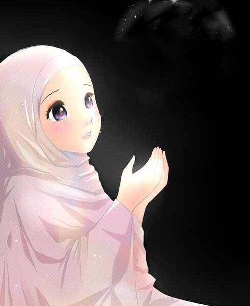 عکس دختر در حال دعا و نیایش