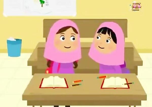 عکس دختر در حال سلام