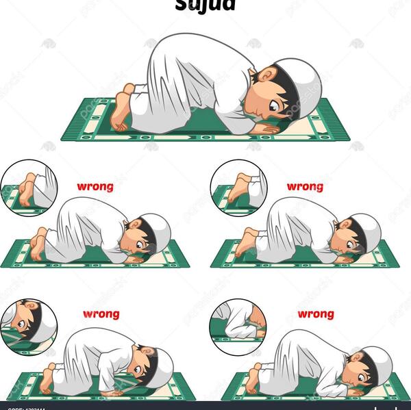 عکس دختری در حال سجده
