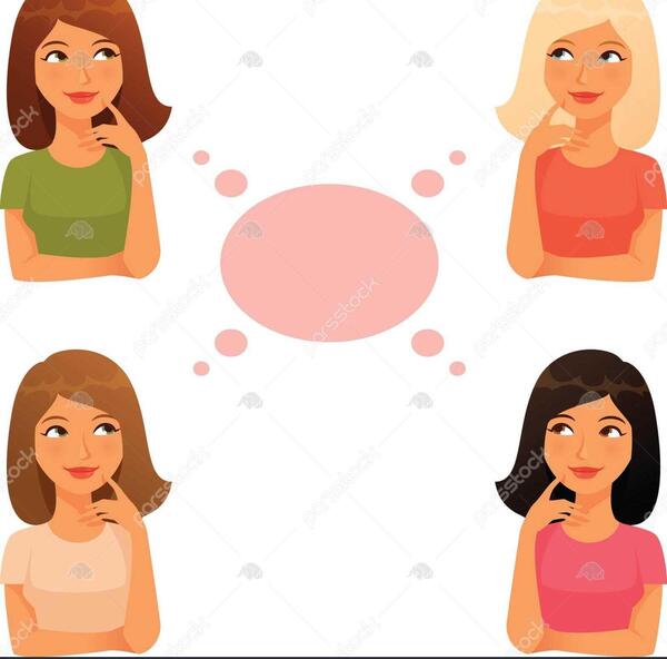 عکس دختری در حال فکر