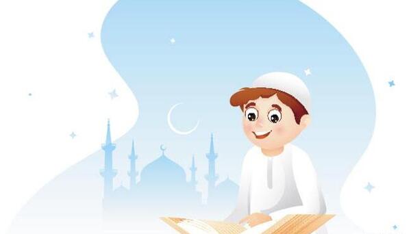 عکس دختر در حال قران خواندن کارتونی