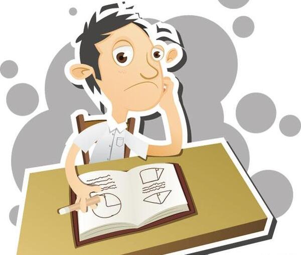 عکس دختر کارتونی در حال فکر