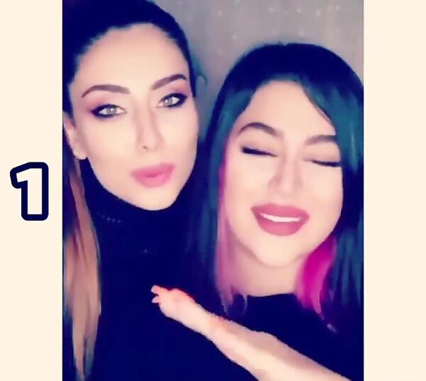 عکس دختر در حال مسخره بازی