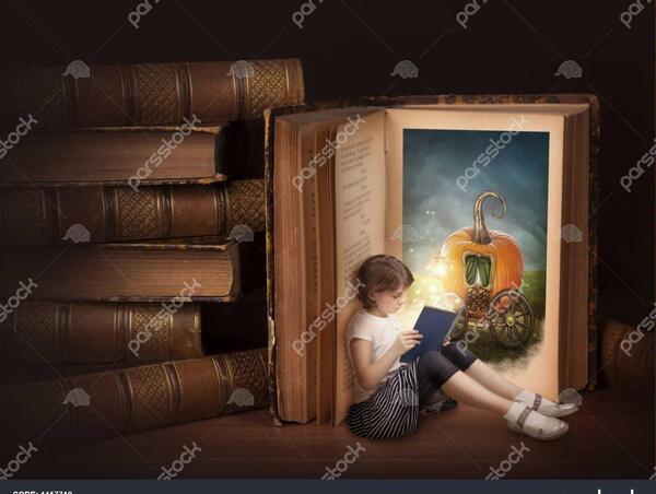 عکس های دختر در حال کتاب خواندن