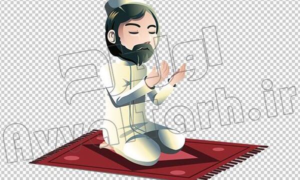 عکس پسر در حال نماز خواندن
