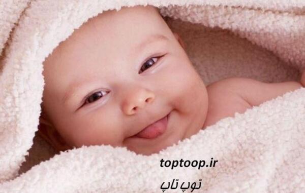 عکس پسر زیبا در حال خندیدن
