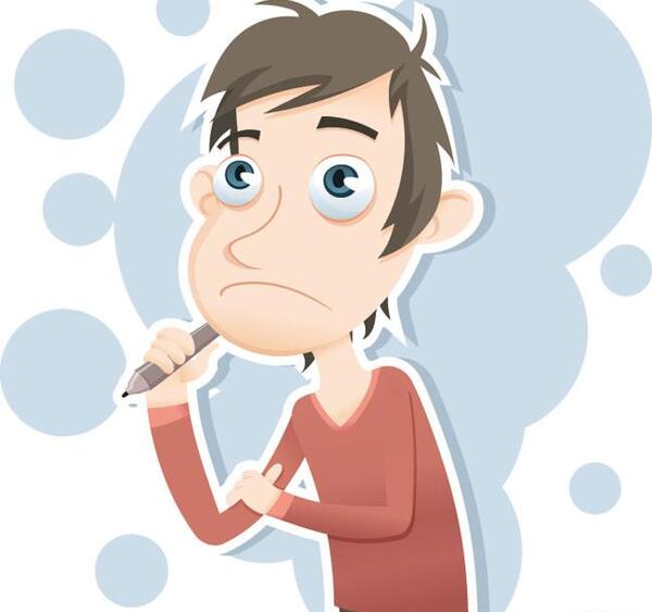 عکس پسر درحال فکر