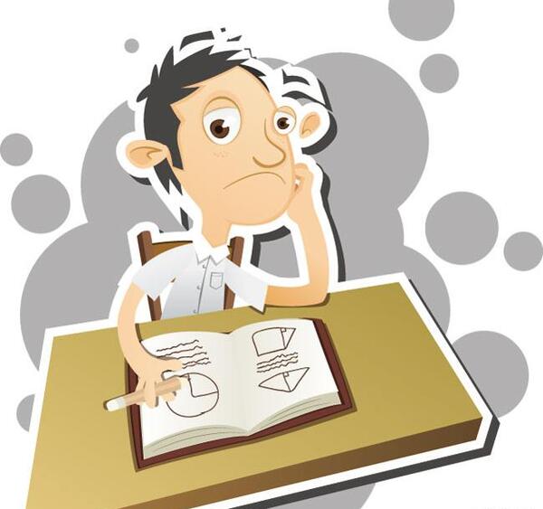 عکس پسر درحال فکر