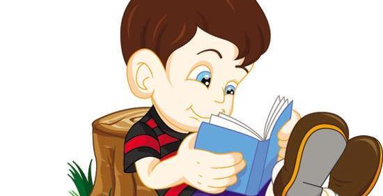 عکس پسر درحال کتاب خواندن کارتونی