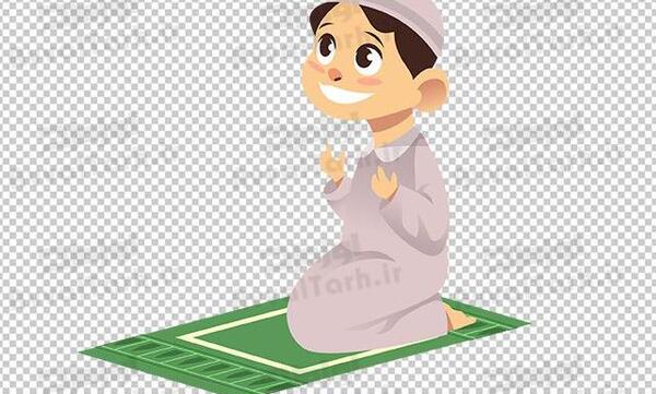 عکس پسر درحال نماز