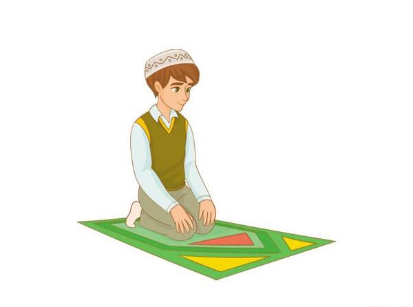 عکس پسر درحال نماز