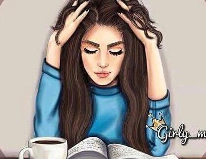 عکس یک دختر در حال کتاب خواندن